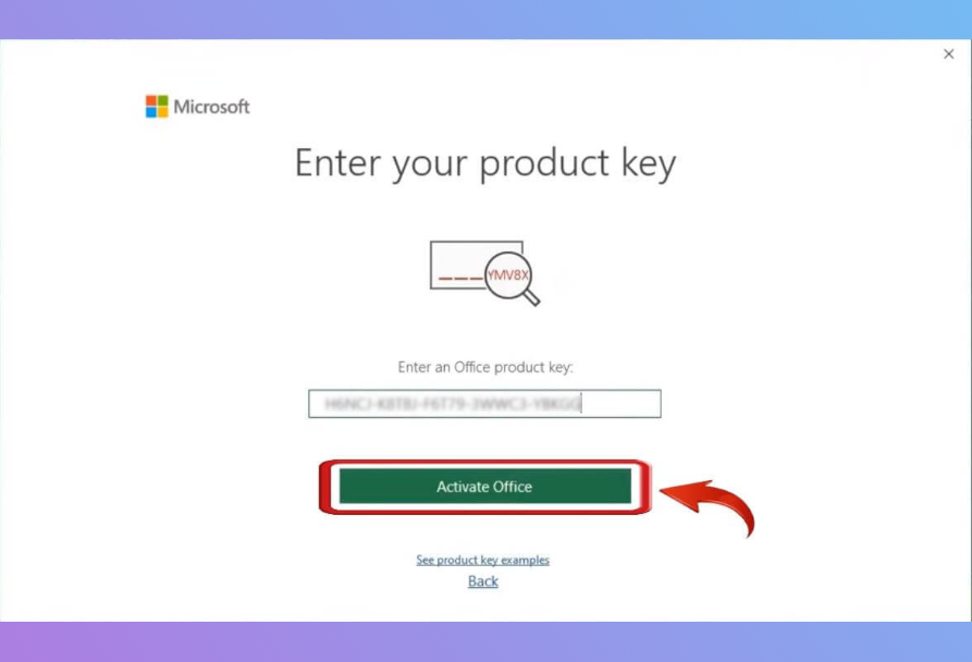 Insert Product Key