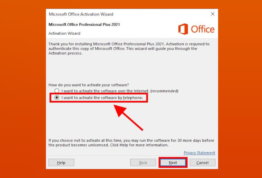 Select phone activation