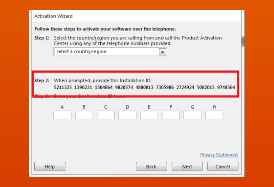 Get your Installation ID